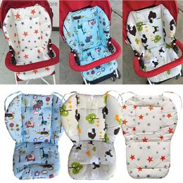 Stroller Parts Accessories Universal Cart Cushion High Star Printing Thick Childrens Chair Cotton Baby Feeding Warm Q240416
