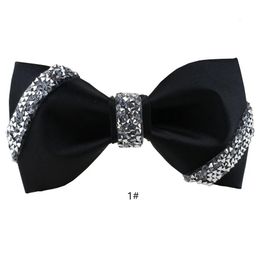 bow tie for men pure Colour wine ceremony the groom hosted satin flower 240403