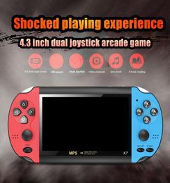 X7 43 inch Video Game Console MP5 8GB ROM Double Rocker Dual Joystick Arcade Games Handheld Game Player Portable Retro Console 42813120