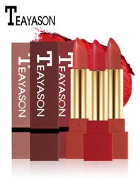 TEAYASON Brand Waterproof Matte Lipstick Pen For Women Long Lasting Batom Dark Red Velvet Balm Rouce a Levre Natural Makeup Lip St7535132