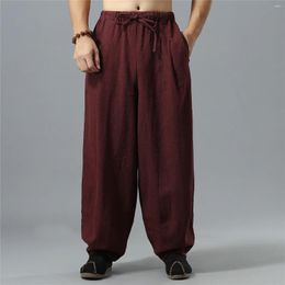 Ethnic Clothing Autumn And Winter Cotton Linen Men's Casual Pants Bloomers Style