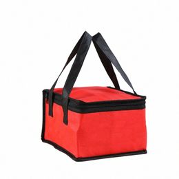 large N-Woven Thermal Insulati Package Lunch Bag Picnic Portable Ctainer Bags Fresh Ice Cooler Carrier Food Insulated Bags U6nt#