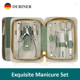 Nail Art Kits Manicure Set Pedicure Sets Clipper Stainless Steel Professional Cutter Tools With Travel Case Kit Christamas Gift