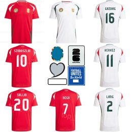 24 25 Euro Cup 7 NEGO Soccer Jersey National Team 15 KLEINHEISLER 17 STYLES 11 KERKEZ 16 GAZDAG 7 DZSUDZSAK 15 KATA 14 BOLLA 10 SZOBOSZLAI Football Shirt Kits XiongYaLi