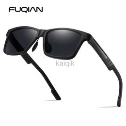 Sunglasses Classic Square Polarised Sunlgasses Men Vintage Male Sun Glasses UV Protection Drivers Shades 240416