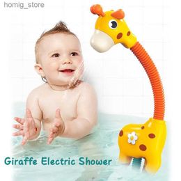 Giraffe Electric Spray Water Traj zraszaczy do kąpieli dla niemowląt wanna basen prysznic łazienka dla niemowląt Niemowlęta Prezenty Y240416