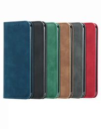 Magnetic Closure Leather Wallet Cases For Samsung Note 20 Ultra A52 A32 A02S A12 S20 FE A01 A21 A51 A71 A11 Skin Feel Purse Holder7827794