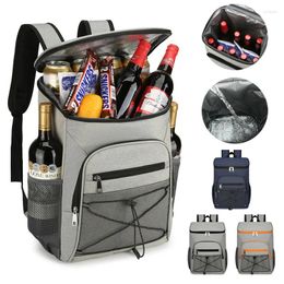 Backpack Picnic Cooler Bag Large Capacity Camping Meal Thermal With Bottle Opener Leakproof Insulated Bags