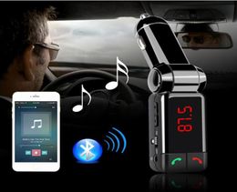 BC06 Wireless Bluetooth Car Kit Handsfree FM Transmitter Stereo o MP3 Music Player Dual USB Ports Charger With LCD Display6891976