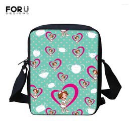 Shoulder Bags FORUDESIGNS Cartoon Mini Messenger Bag Teenager Girls Crossboy Women Handbag Ladies Small Tote Zuecos Enfermera Pouch