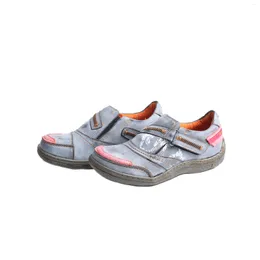 Casual Shoes 2024 Customised Ladies Retro Flat Heel Women Handmade Non-Slip Wear-Resistant Sneakers