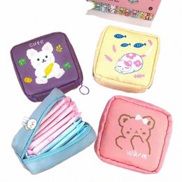 small Storage Bag Carto Sanitary Napkin Bag Women Pouch Napkin Cosmetic Bags Organizer Ladies MakeupBag Girls Hygiene Pad Bags 368Y#