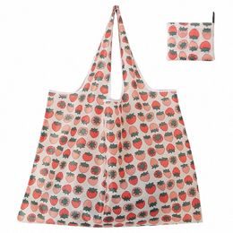 reusable Grocery Bags Large Wable Shop Bags Foldable Envirment-Friendly Nyl Heavy-Duty Pocket Handbags 72uW#