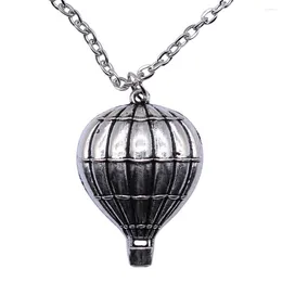 Pendant Necklaces 1pcs Air Balloon Necklace For Women Men Accessories Jewellery Handmade Chain Length 43 5cm