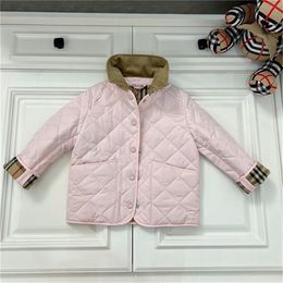 Baby Designer Cotton Padded Jacket Luxury High Quality Jacket Barn Girls Boys Warm Windproof Jacket Barnkläder Storlek 100 cm-160 cm A6