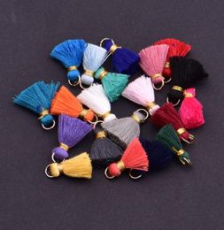 2CM 50PCS Tassel Charms Pendant Fit Bracelet Necklace Earring Charm Pendant Satin Tassels For DIY Jewellery Accessories Whole 198464052