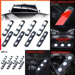 2024 RV Atmosphere Light LED Pod Kit Strip Mini Designed Bed For Car Interior Truck Waterproof White Pickup Lights Cargo Accessories