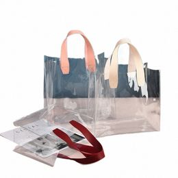 small Fresh Transparent Wedding Candy PVC Handbag Small Daisy Shop Wedding Gift Bag Birthday Gift Bag Large Capacity Handbag o5EM#