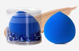 New Sapphire Blue Makeup Sponge Blender Very Soft Safe Material Makeup Applicator for Liquid Cream Foundation8882044