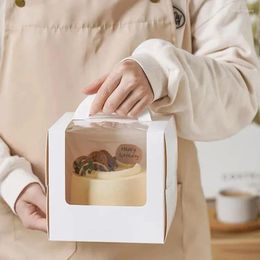Gift Wrap 10PACK DIY Paper Box With Window Cake Packaging For Wedding Home Party Muffin