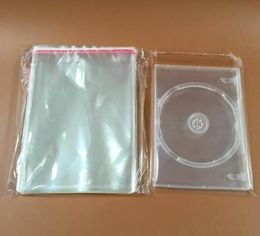 2000pcs CD DVD Record Plastic Bags Disc Case Holder Storage Plastic Wrap Clear Self Adhesive Cellophane Packaging Bag