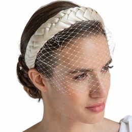 birdcage Veil Face Veil White Champagne Wedding Headdr for Women Elegant Party Accories Headdr Veil Fascinators 2022 a3ic#
