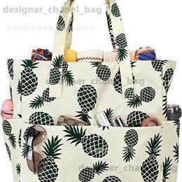 Shoulder Bags Multi functional and large capacity classic popular beach bag essential for travel vacation gym T240416