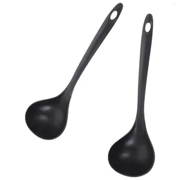 Spoons 2 Pcs Spoon Baby Stainless Steel Non Stick Frying Pans Cooking Ladle Long Handle