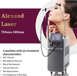 Directly effect Optical Fibre hair removal laser 1064 755nm nd yag laser hair removal machine alexandrite Laser Skin Rejuvenation beauty machine fit to all skin