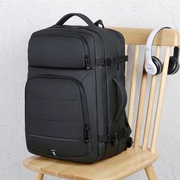 Backpack Men Business Backpacks USB Charging 17 Inch Expandable Laptop Bags Large Capacity Travel Bag Waterproof Handle Mochilas