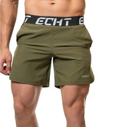 Summer UltraThin Cool Casual Five Point Pants Mens Muscle Fitness Training Running Mens Shorts 240409