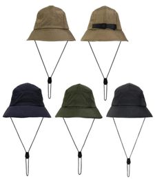 Bucket Hat Foldable Fisherman Hats Unisex Outdoor Sunhat Hiking Climbing Hunting Beach Fishing Adjustable Men Draw String Cap 22061223406