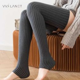 Sexy Socks 70cm Thicken Lengthen Woolen Socks Leg Sleeves Long Tube Over Knee Pile Womens Socks Fall Winter Leggings Yoga Socks 240416