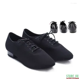 Dance Shoes Sneakers Salsa Men Shoe Square Social Ballroom Latin 309 Modern Oxford Cloth Heel 25mm