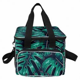popular Youthful Home picnic Crossbody Palm leaves More Big Lunch Bag 3D Printed Thermal insulati Food Handbags Ice Bags B3OS#