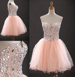 Party Dress Ball gown sweetheart crystal beaded Short Cocktail Dresses Cheap Prom Homecoming Dance Party Dresses Mini Bridal Gowns6945204