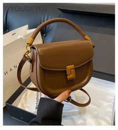 YOUDEYISI Retro Solid Colour Saddle Bag High-end Womens Bag Niche Design All-match Messenger Trendy Products 240402