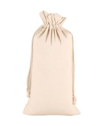 Natural Beige Blank Cotton Bags Reusable Bag with Drawstring Bulk Gift Jewelry Pouch for Party Wedding Home Storage 1223899965847