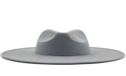 Classical Wide Brim Fedora Hat Black white Wool Hats Men Women Crushable Winter Hat Wedding Jazz Hats13967472