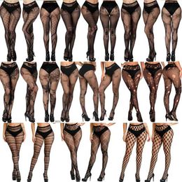 Sexy Socks DOIAESKV Women Bodystocking Sexy Lingerie Ladies Erotic Lingerie Sex Body Stockings Of Large Size Tights Plus Size Women Tights 240416