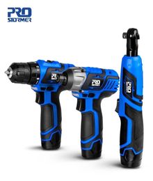 12V Cordless Electric Screwdriver Drill Machine Ratchet Wrench Power Tools Electric Hand Drill Universal Battery by PROSTORMER 2012074080