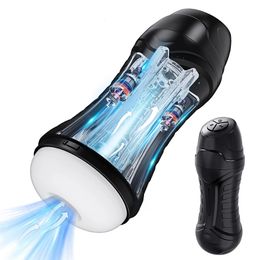 Automatic Sucking Male Mastubator Blowjob Masturbation Equipment Machine Sex Toys Adult Goods for Men Man Masturbators Cup 240408