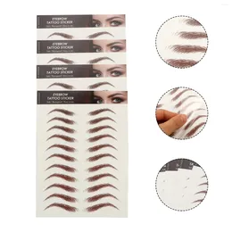 Makeup Brushes 4 Sheets Waterproof Eyebrow Stickers Fake Transfer Artificial Tool False Eyebrows Cosmetics