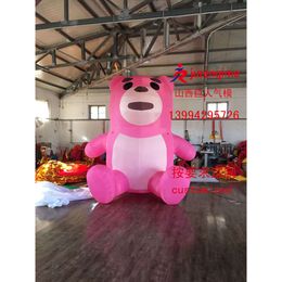 Mascot Costumes Pink Model Iatable Bear Decoration Advertising Party Props Customization