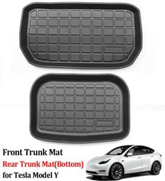 Front Trunk Mat For Tesla Model Y 2022 Accessories ModelY Rear Trunk Storage Mat TPE Protector Cover Waterproof 2021 Car Parts5854418