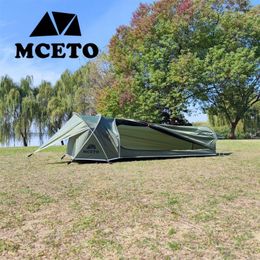 Tents And Shelters Ultralight Single Person Backpacking Tent 1 Waterproof Camping Hiking Sleeping Bag 4 Season Travel Tunnel