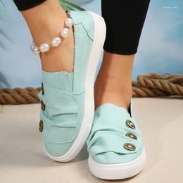 Casual Shoes 2024 High Quality Ladies Round Head Slip-on Women's Flats Spring And Autumn Loafers Solid Soft Bottom Flat