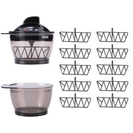 Baked Oil Blender Hair Dyeing Colour Mixer Hairdressing Tool Stirrer Bowl Supply Mixing Treatment Electric 240403