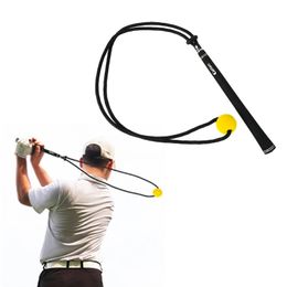 Golf Swing Practise Rope Golf Practise Swing Trainer Golf Assistance Exercises Rope Beginner Position Correction Equipment 240416