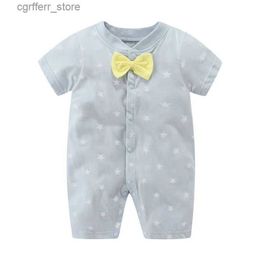 Rompers Baby Boys Girls Summer Jumpsuit Newborn Clothes Infant Cotton Shorts Sleeve Romper 0-2 Years L410